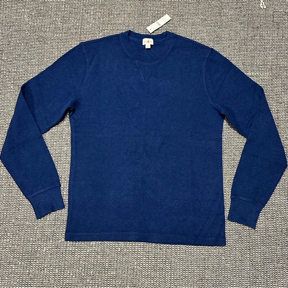 J. Crew Jacquard Rib-Knit Crewneck Top NWT